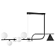 Подвесная люстра Lumina Deco LDP 7036-7 BK+WT
