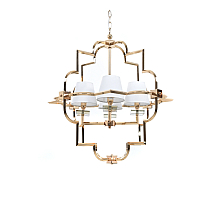 Подвесная люстра Lumina Deco Baltimore LDP 8020-4 GD+WT