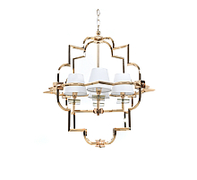 Подвесная люстра Lumina Deco Baltimore LDP 8020-4 GD+WT