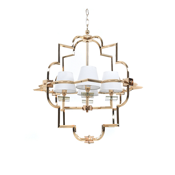 Подвесная люстра Lumina Deco Baltimore LDP 8020-4 GD+WT