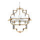 Подвесная люстра Lumina Deco Baltimore LDP 8020-4 GD+WT