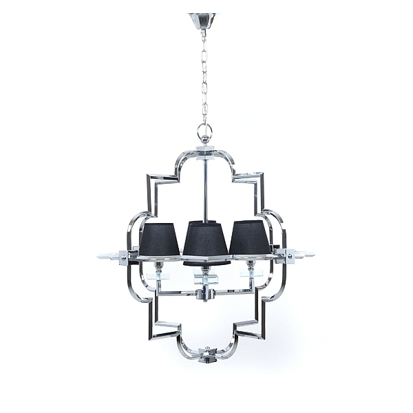 Подвесная люстра Lumina Deco Baltimore LDP 8020-4 CHR+BK