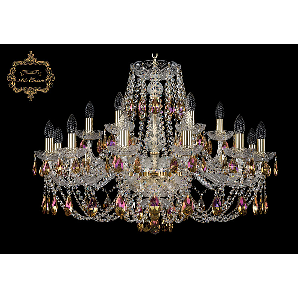 Подвесная люстра Art Classic 11.21.12+6.300.Gd.Sp.K777