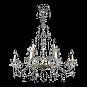 Подвесная люстра Bohemia Ivele Crystal 1410/8+4/240/XL-80 G V0300
