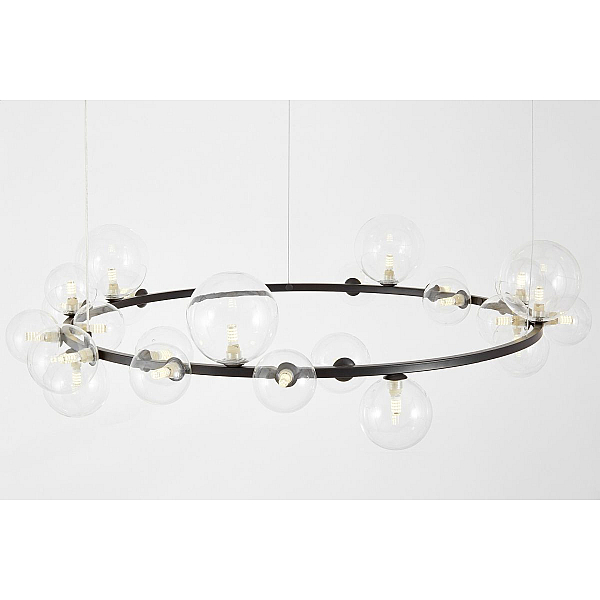 Подвесная люстра Lumina Deco LDP 7033-24 BK+CL