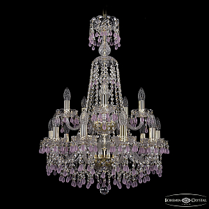 Подвесная люстра Bohemia Ivele Crystal 1410/10+5/195/XL-84/2d G V7010