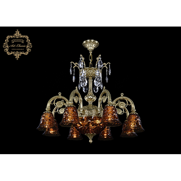 Подвесная люстра Art Classic 31.14.8.KR175SP.250IT.G.Sp.Amber.1B