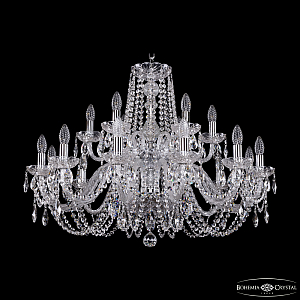 Подвесная люстра Bohemia Ivele Crystal 1402/12+6/300/2d Ni