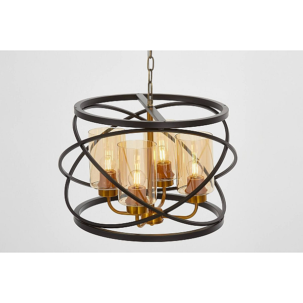 Подвесная люстра Lumina Deco LDP 8004-4 BK+MD