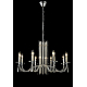 Подвесная люстра Crystal Lux AURELIO SP8 GOLD+CHROME/TRANSPARENT