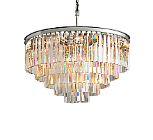 Подвесная люстра Delight Collection 1920s Odeon KR0387P-10A chrome/clear