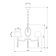 Подвесная люстра Eurosvet Madera 10127/5 хром/прозрачный хрусталь Strotskis Smart (10093/5)