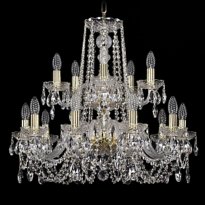 Подвесная люстра Bohemia Ivele Crystal 1402/10+5/240/2d G