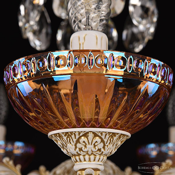 Подвесная люстра Bohemia Ivele Crystal AL79101/10+5/250/2D A WMG P Shampan/M-1G