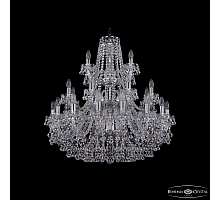 Подвесная люстра Bohemia Ivele Crystal 1409/16+8+4/300/3d Ni