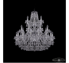 Подвесная люстра Bohemia Ivele Crystal 1409/16+8+4/300/3d Ni