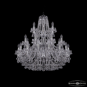 Подвесная люстра Bohemia Ivele Crystal 1409/16+8+4/300/3d Ni