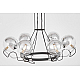 Подвесная люстра Lumina Deco LDP 9110-6 BK+CHR