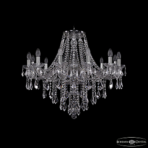 Подвесная люстра Bohemia Ivele Crystal 1415/12/300 Ni Leafs