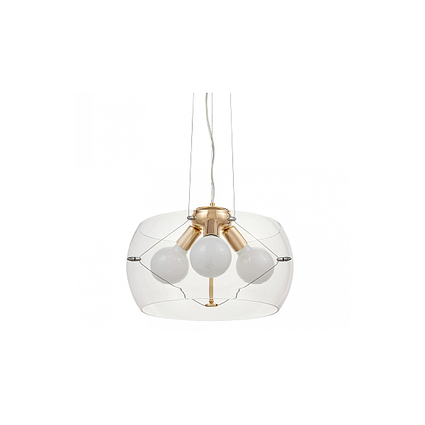 Подвесная люстра Lumina Deco Globo LDP 6018-400 PR+F.GD