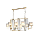 Подвесная люстра Crystal Lux Nicolas SP8 L1000 Gold/White