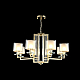 Подвесная люстра Crystal Lux Nicolas SP-PL8 Gold/White