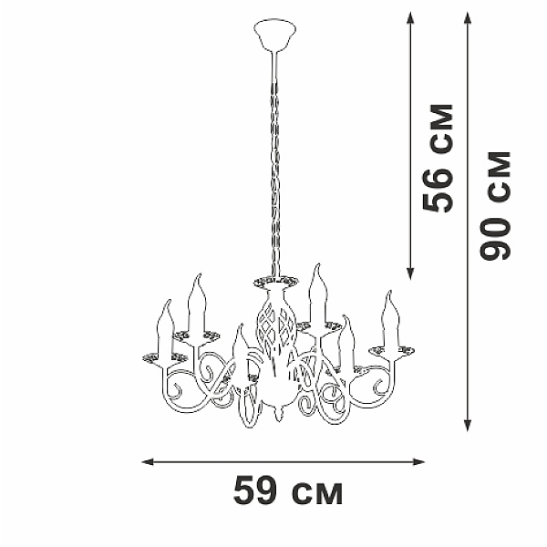 Подвесная люстра Vitaluce V1104-7/6