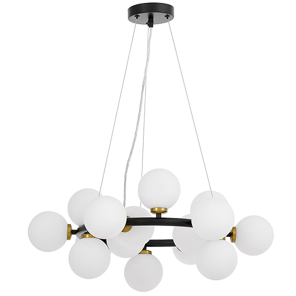 Подвесная люстра Lumina Deco Marsiada LDP 6033-15 BK+MD