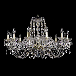 Подвесная люстра Bohemia Ivele Crystal 1402/12/300 G Leafs