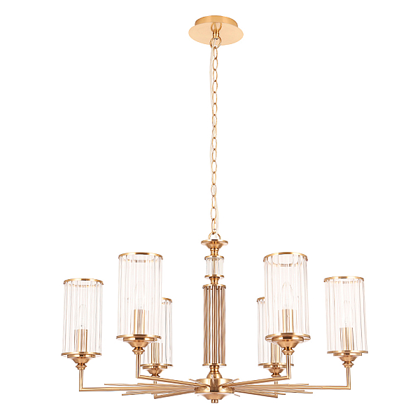 Подвесная люстра Crystal Lux Gloria SP6 Brass