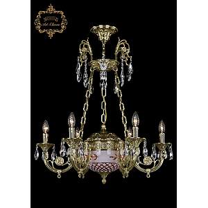 Подвесная люстра Art Classic 31.44.6.KR175SP.250IT.G.Sp.Amber.White.1B