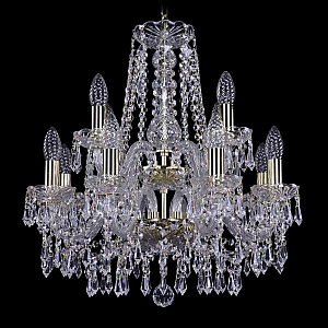Подвесная люстра Bohemia Ivele Crystal 1403/8+4/160/2d G