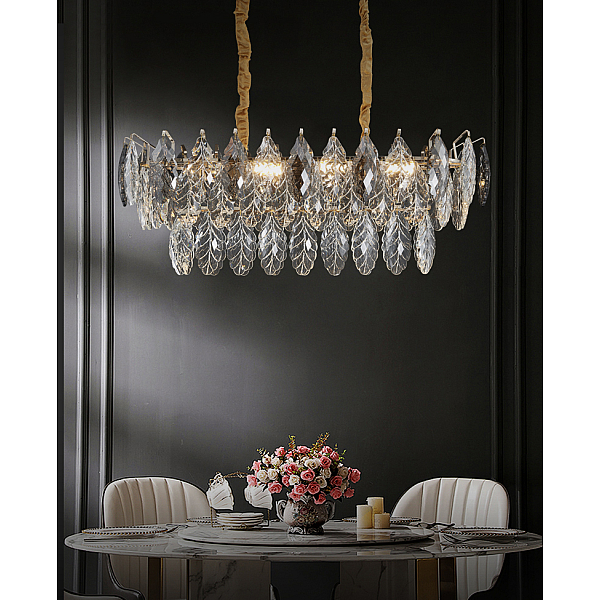 Подвесная люстра Delight Collection D8011P/L-800 gold/smoky