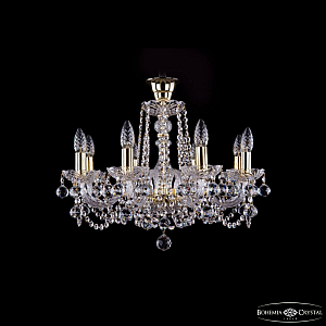 Подвесная люстра Bohemia Ivele Crystal 1402/8/195 G Balls tube