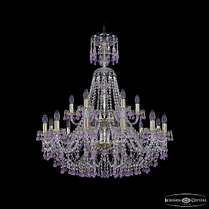 Подвесная люстра Bohemia Ivele Crystal 1410/12+6/300/XL-95/2d G V7010