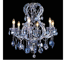 Подвесная люстра Natali Kovaltseva Milano 10651/6C CHROME, SAPPHIRE