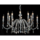 Подвесная люстра Crystal Lux MERCEDES SP6+6 CHROME/SMOKE