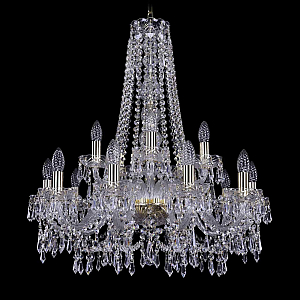 Подвесная люстра Bohemia Ivele Crystal 1403/10+5/240/h-76 G