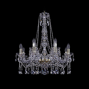 Подвесная люстра Bohemia Ivele Crystal 1413/8+4/220/h-73 G