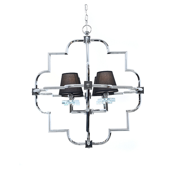 Подвесная люстра Lumina Deco Baltimore LDP 8020-4 CHR+BK