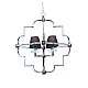 Подвесная люстра Lumina Deco Baltimore LDP 8020-4 CHR+BK