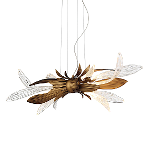 Подвесная люстра Delight Collection RP168416-11 bronze/clear