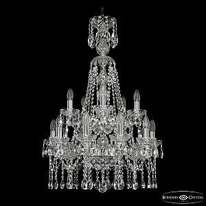 Подвесная люстра Bohemia Ivele Crystal 1413/10+5/200/XL-90/2d Ni
