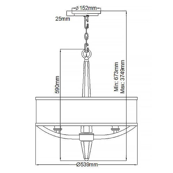 Подвесная люстра Hinkley Ascher QN-ASCHER-3P