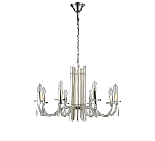 Подвесная люстра Crystal Lux AURELIO SP8 GOLD+CHROME/TRANSPARENT