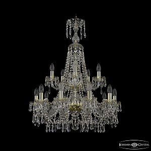 Подвесная люстра Bohemia Ivele Crystal 1403/10+5/240/XL-92/2d G