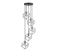 Подвесная люстра Ideal lux ICE SP5 NERO 237664