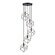 Подвесная люстра Ideal Lux Ice SP5 Nero 237664