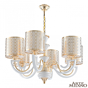 Подвесная люстра Arte Milano Florentia-8857 308857/6 Wh/Gd