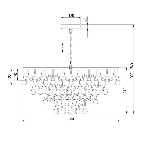 Подвесная люстра Bogate's Gutta 476/8 a068863